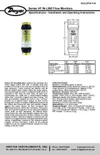 Thumbnail of document Manual - HF In-Line Flow Monitors